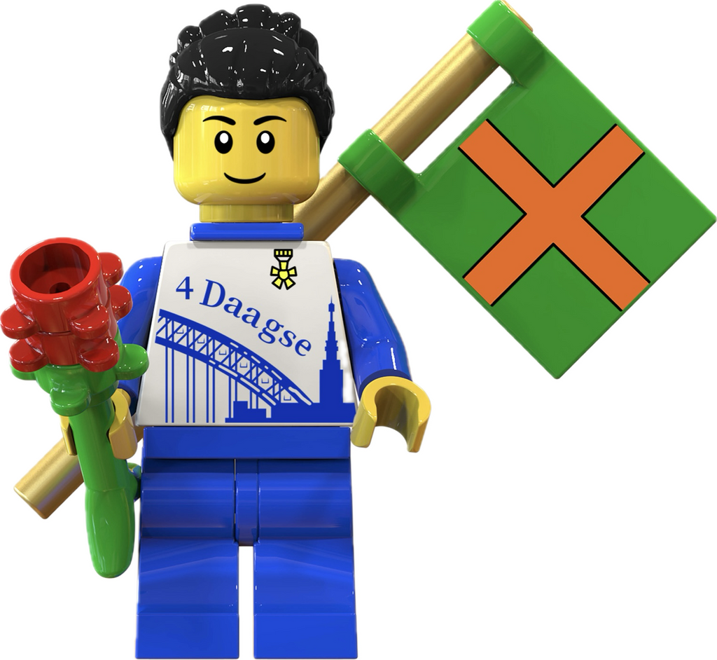 4Daagse poppetje blauwe dinsdag editie in kadoblikje