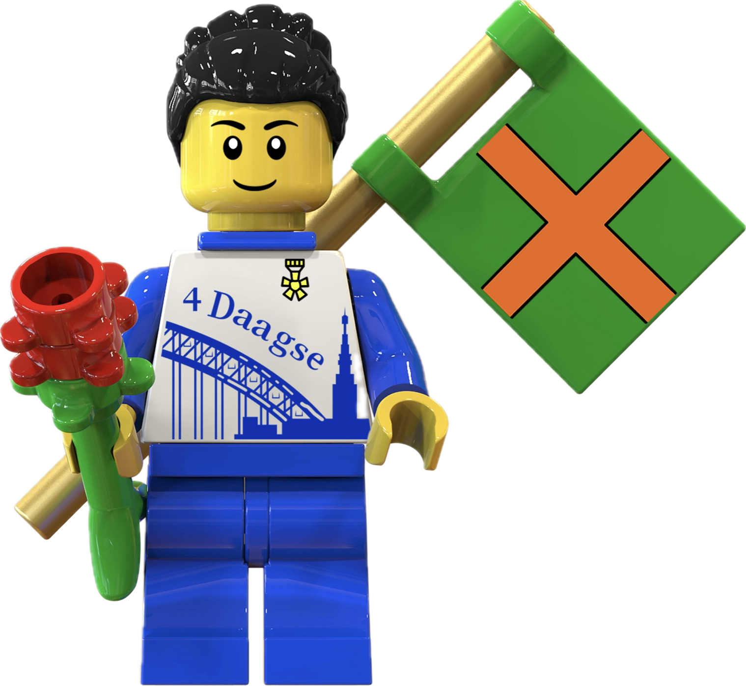 4Daagse poppetje blauwe dinsdag editie in kadoblikje